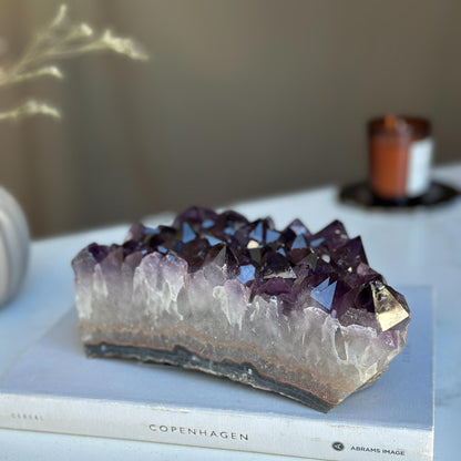 Large amethyst cluster, anniversary wedding gift, AA quality amethyst