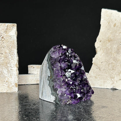 2 Lb Amethyst geode with Agate formations