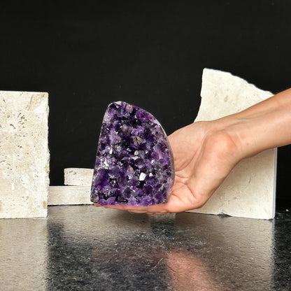 2 Lb Amethyst geode with Agate formations