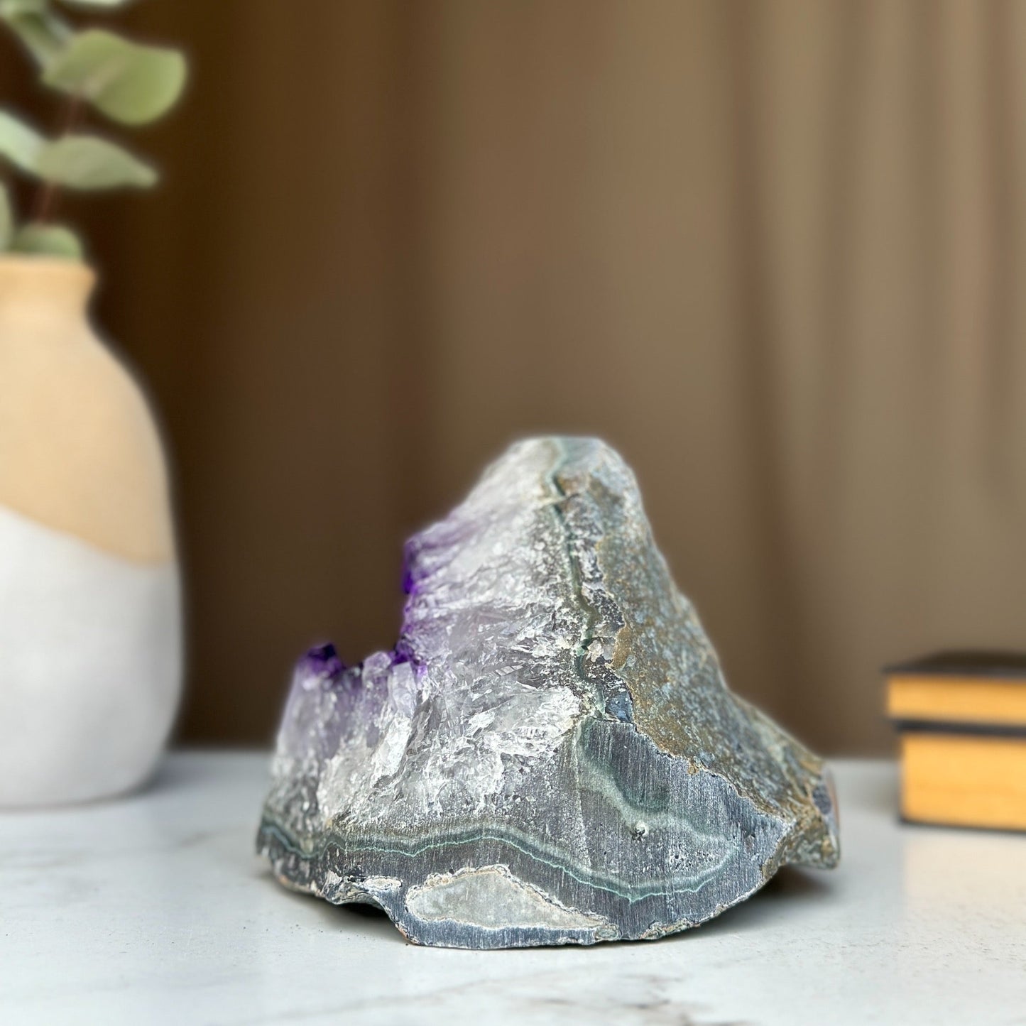 Purple crystal rock, large amethyst cluster for sale