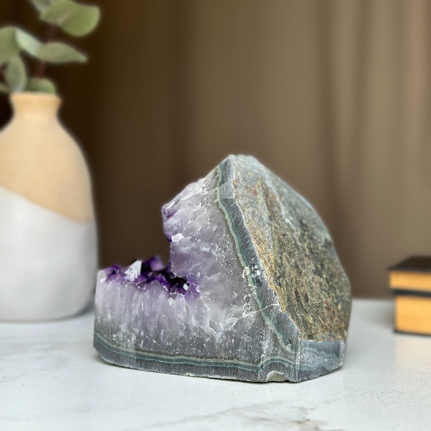 Purple crystal rock, large amethyst cluster for sale