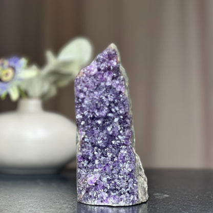 Huge Amethyst Crystal Cluster With Cut Base, 6 to 7 inches amethyst