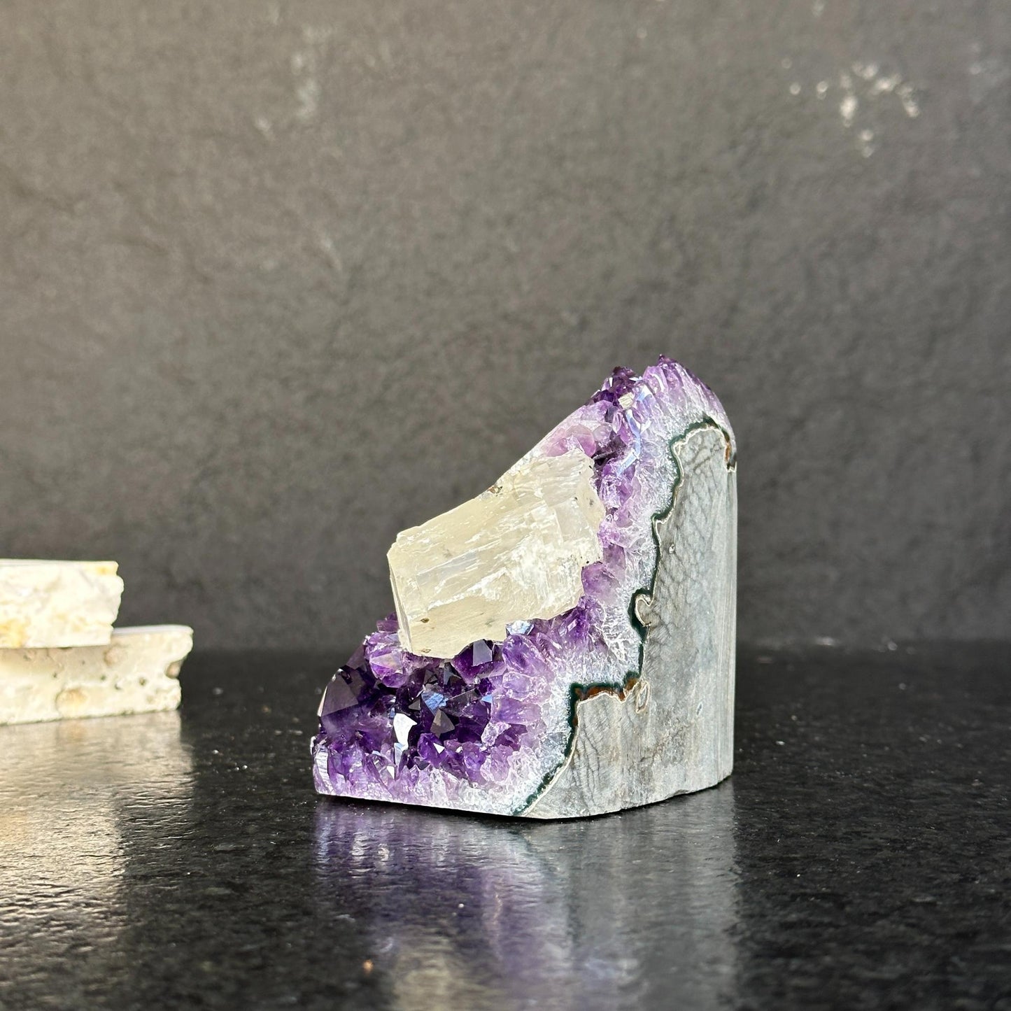 Amethyst Crystal rare find, amethyst with polished edges, Amethyst cathedral