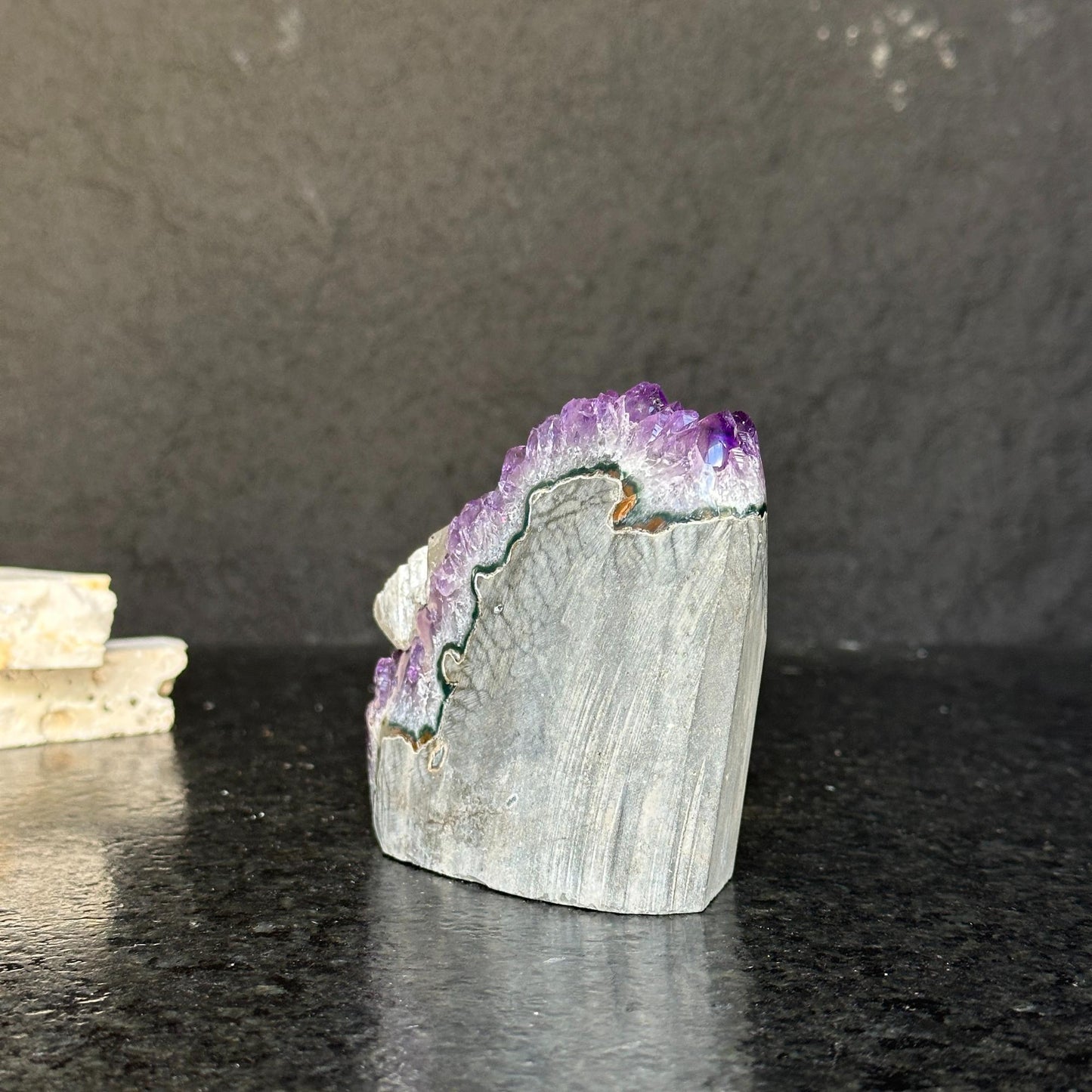 Amethyst Crystal rare find, amethyst with polished edges, Amethyst cathedral