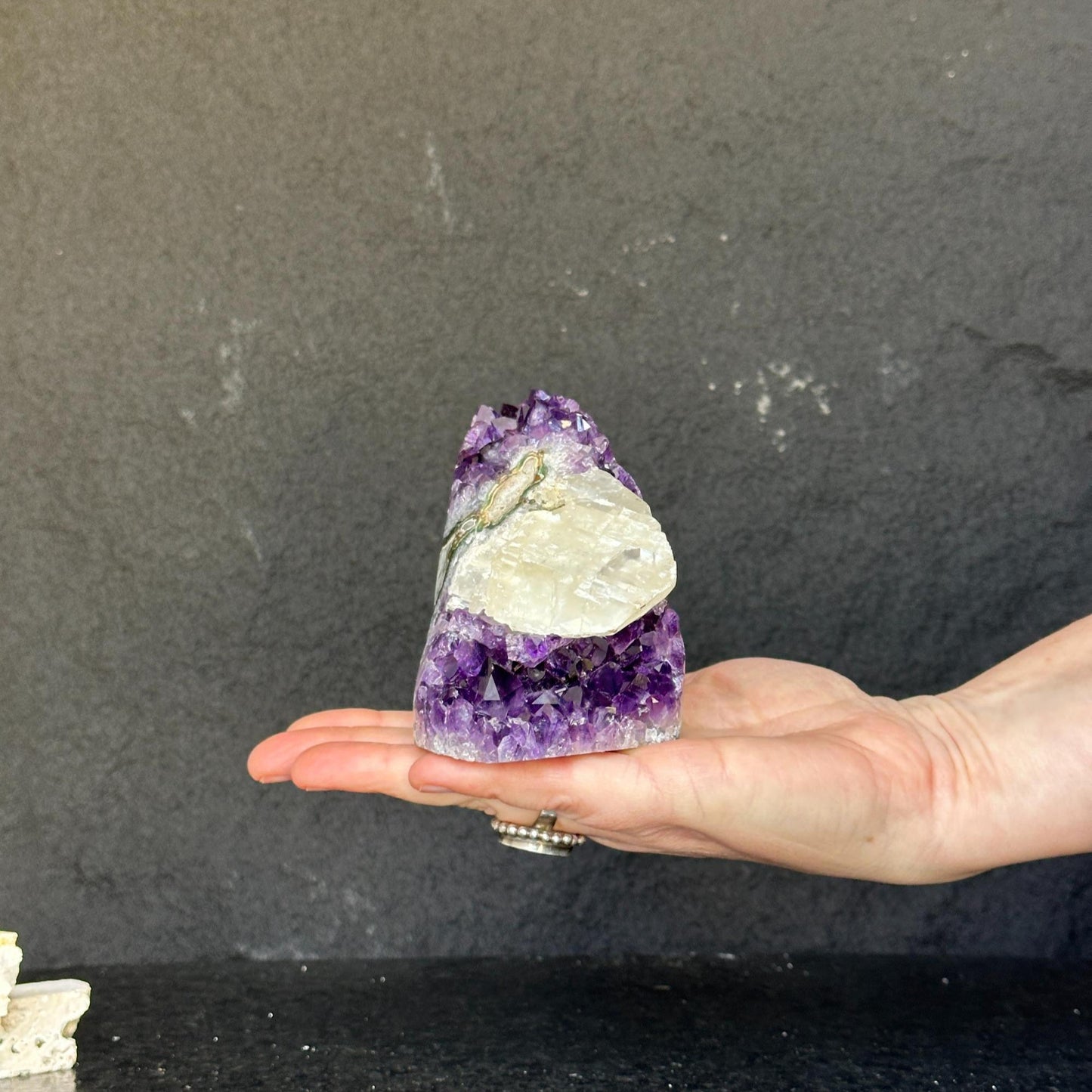 Amethyst Crystal rare find, amethyst with polished edges, Amethyst cathedral