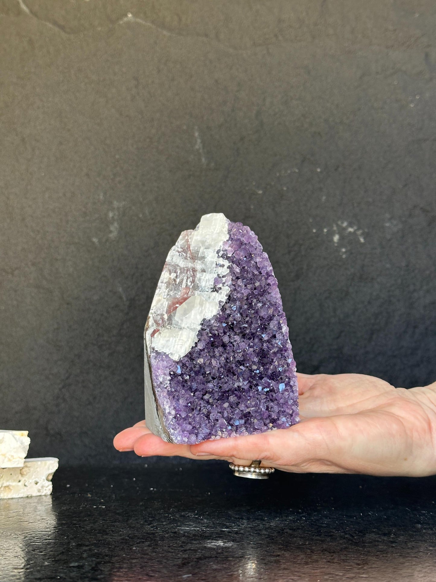 Large amethyst geode with FREE GIFT BOX, Mindfulness gift