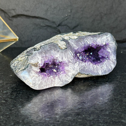 Amethyst and Agate Geode Cave, Large Cave shaped, wonderful piece for collectors, Full polished, Stunning decor Crystal