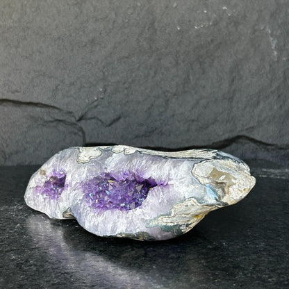 Amethyst and Agate Geode Cave, Large Cave shaped, wonderful piece for collectors, Full polished, Stunning decor Crystal