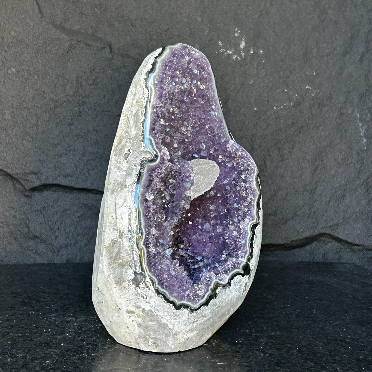 Precious stones and semi precious geode