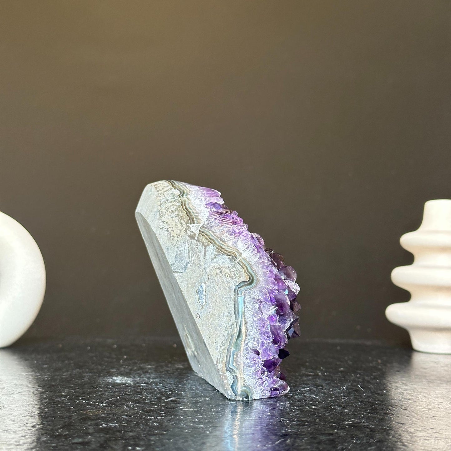 Amethyst geode, Unique raw crystal cluster, Crystal Gift