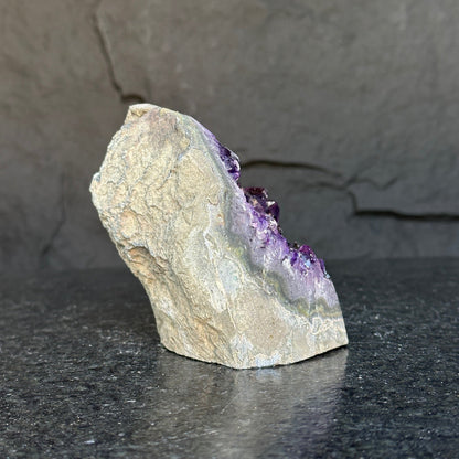 Large Amethyst Crystal Stone, Deep Purple Uruguayan Amethyst Geode , Anniversary Gift for Collectors