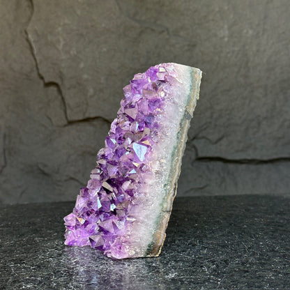 Deep purple amethyst cathedral, 2LB amethyst crystal