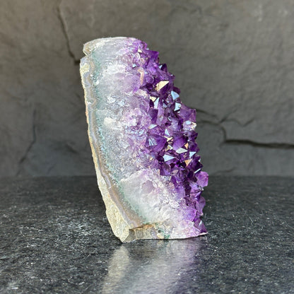 Deep purple amethyst cathedral, 2LB amethyst crystal