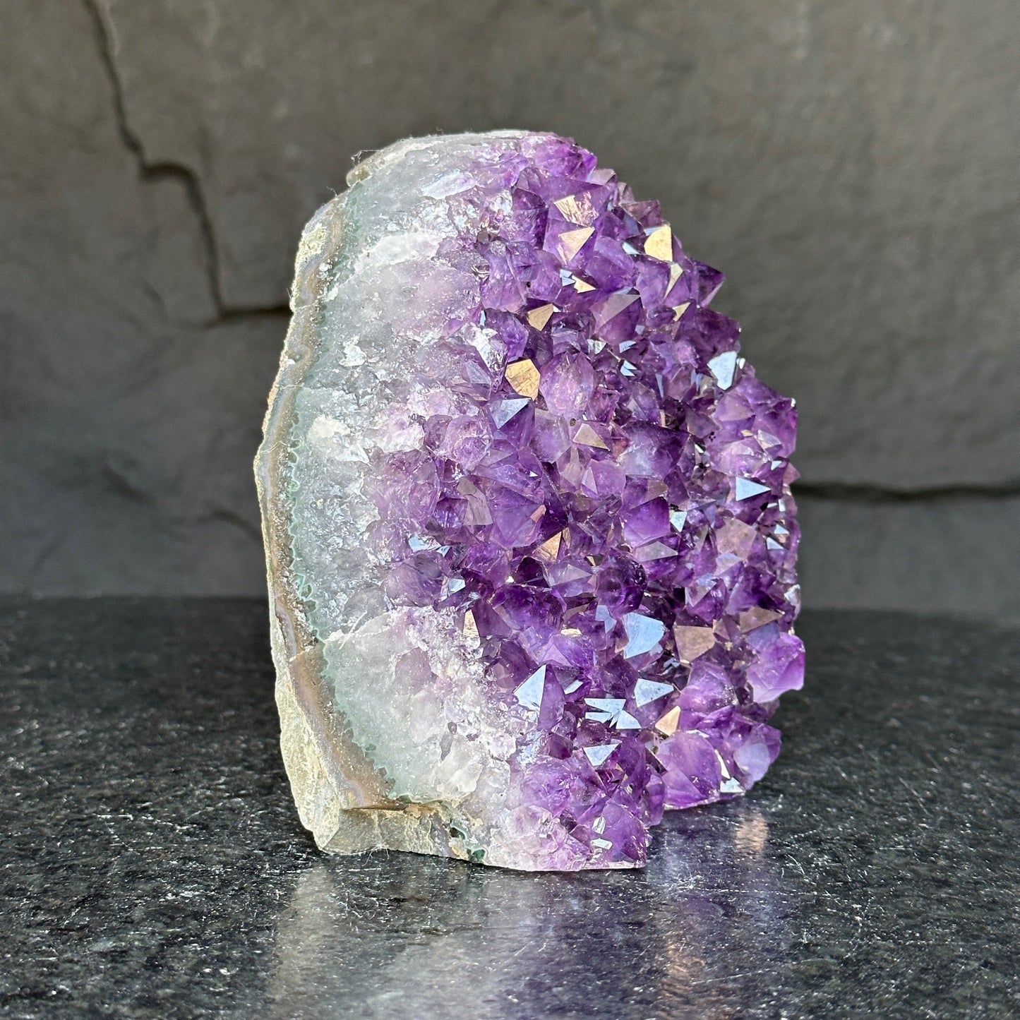 Deep purple amethyst cathedral, 2LB amethyst crystal