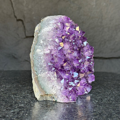 Deep purple amethyst cathedral, 2LB amethyst crystal