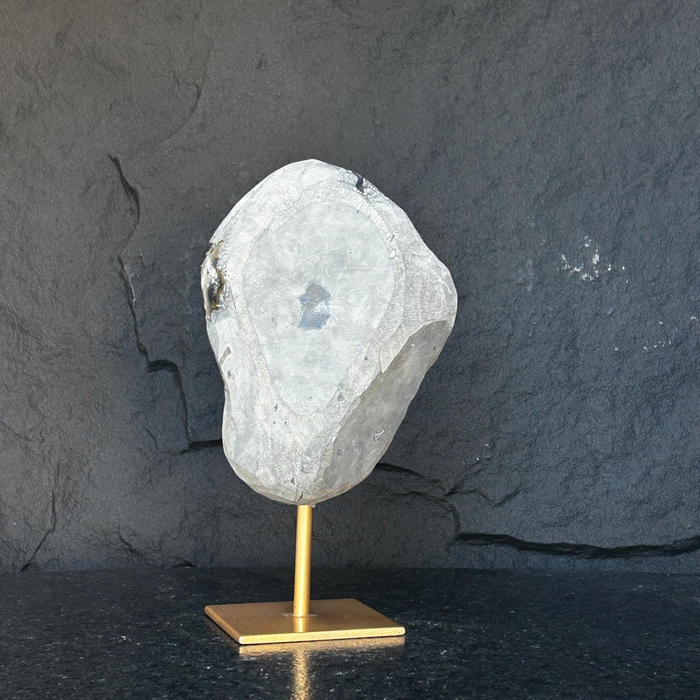 Stunning Natural Amethyst Geode with Metal Stand for Home Decor, XL Amethyst Cave