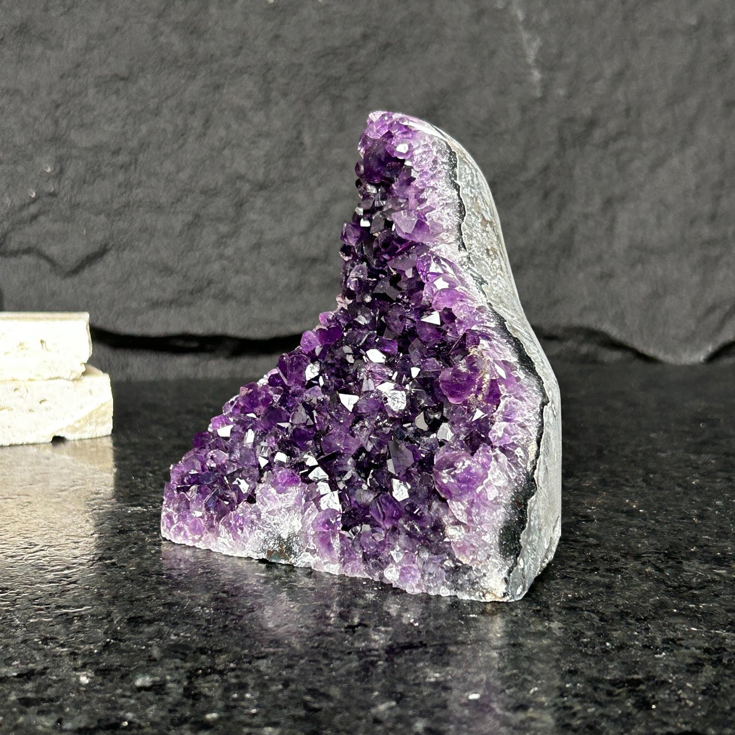 Amethyst druzy stone, extra large amethyst geode