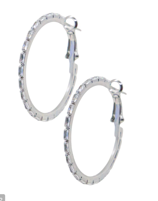 Silver Hoop Earrings
