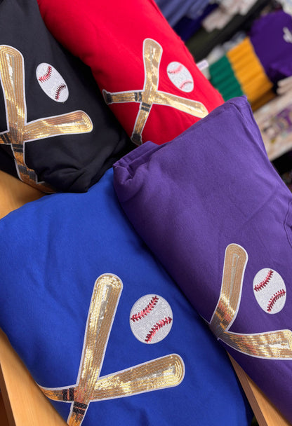 BLACK Baseball Sweatshirt