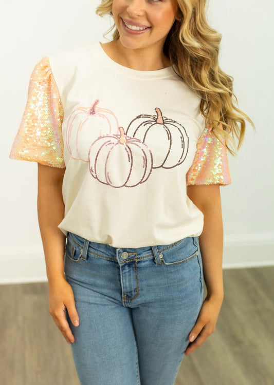 Glitter Fall Trio Pumpkins