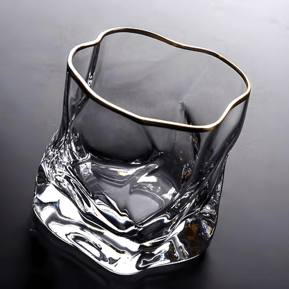 Gold Hoshi Japanese Crystal Whisky Glass