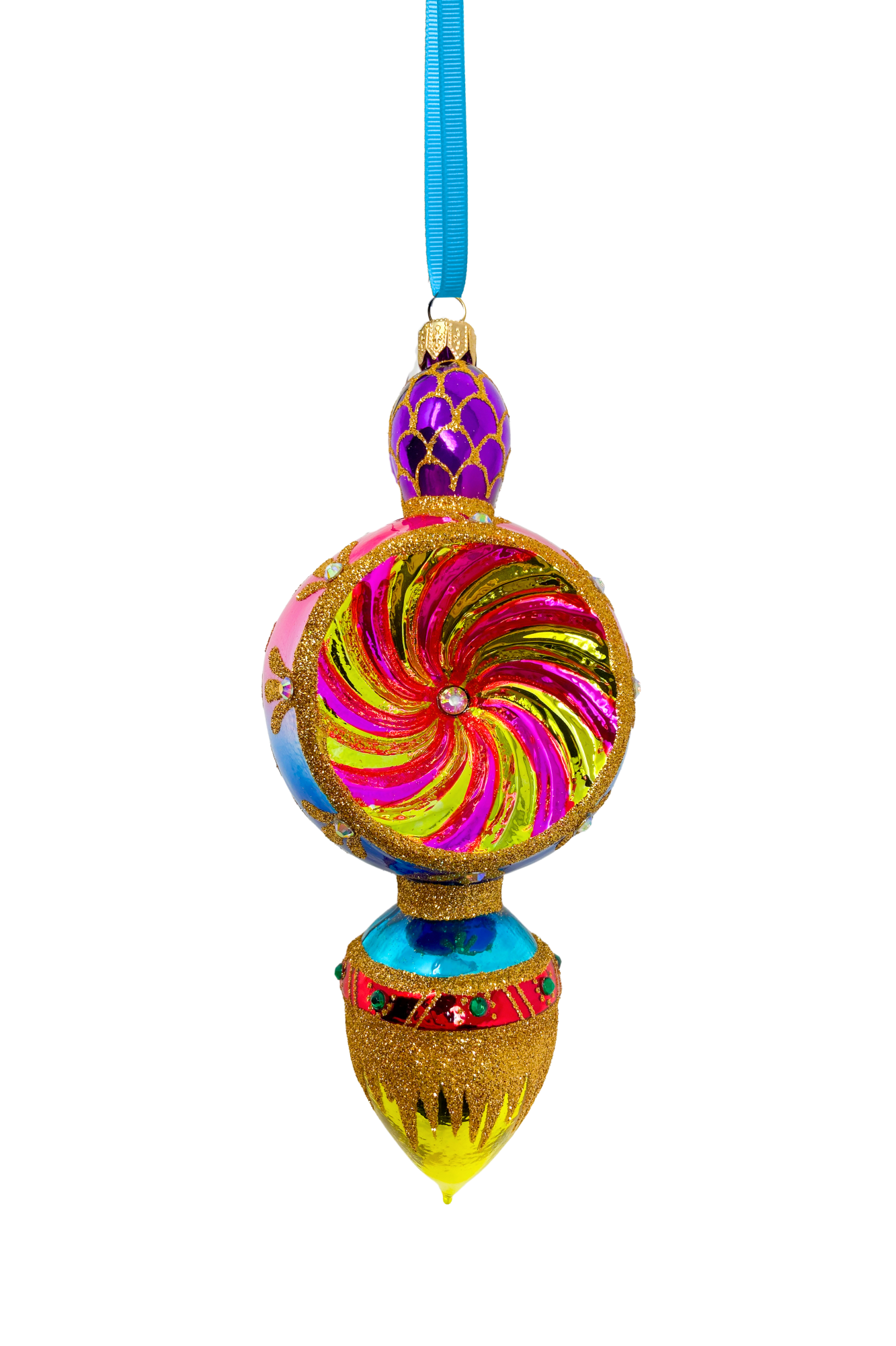 Gilded Fortune Polish Glass Ornament