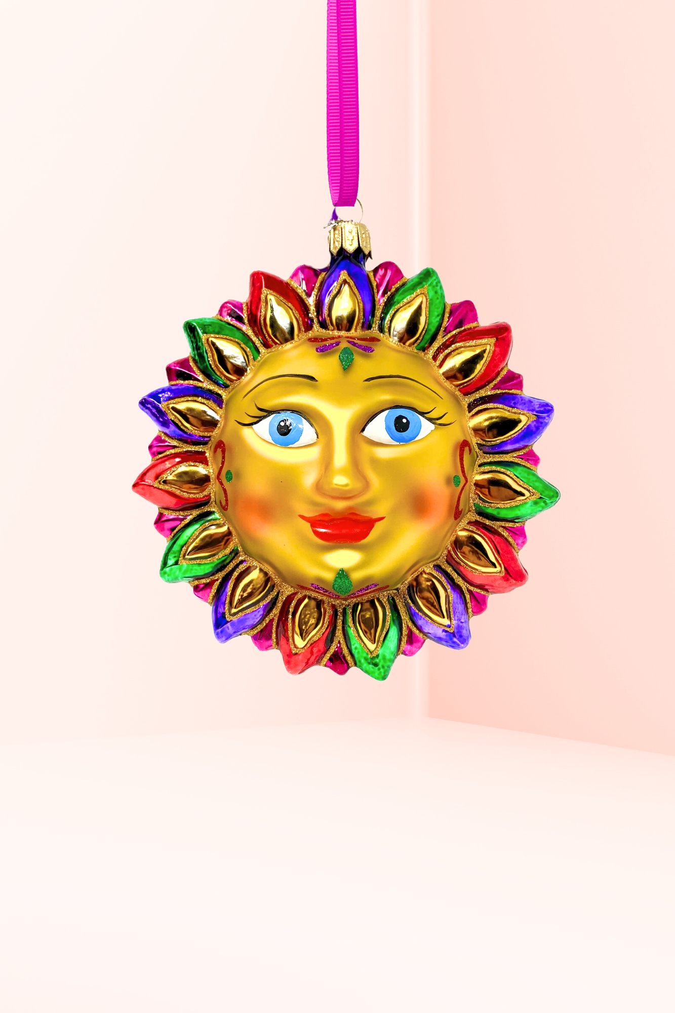 Golden Sands Sun Glass Ornament (G)