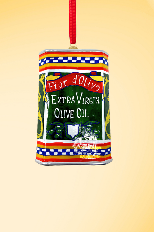 Extra Virgin Olive Oil Polish Glass Ornament