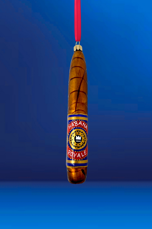 Habana Royale Cigar Polish Glass Ornament