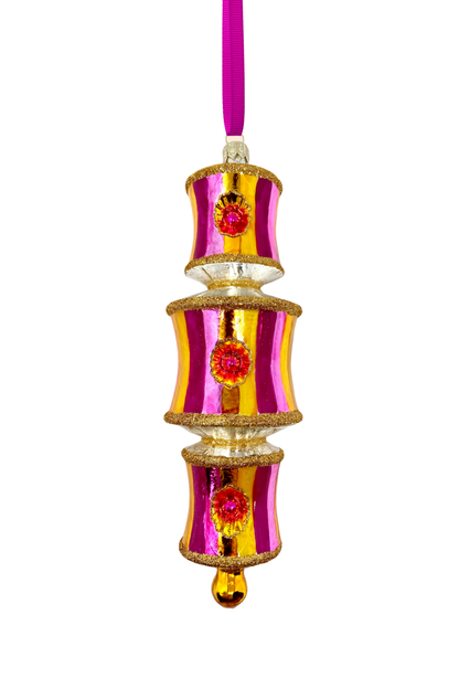 Hold 'Em Dazzler Glass Ornament