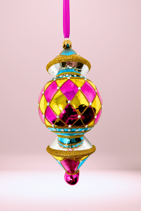 Honolulu Reflector Glass Ornament