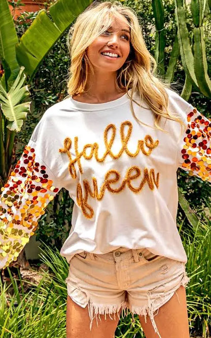 Hallo Queen Sequin Blouse