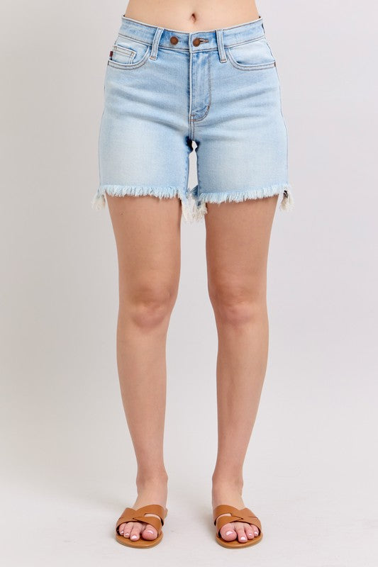 Judy Blue 2 Button Dad Shorts