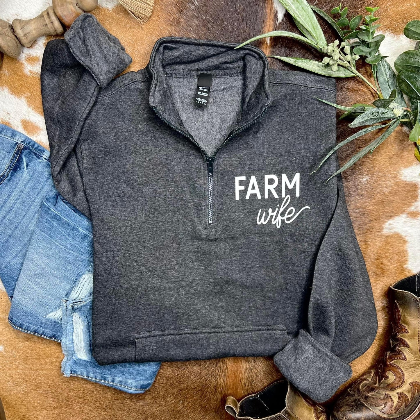 Farm Wife Pullover 1/4 Zip