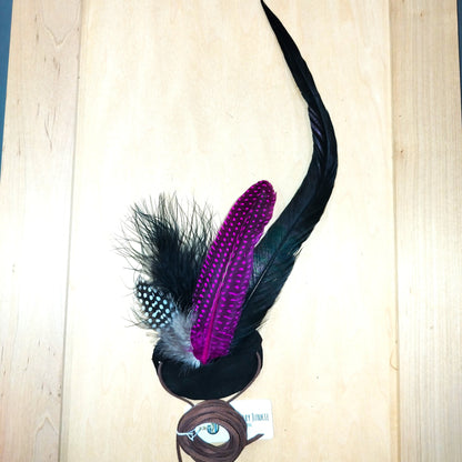 Boho Western Hat w/ Choice of Feather Hat Band-Brown 982d