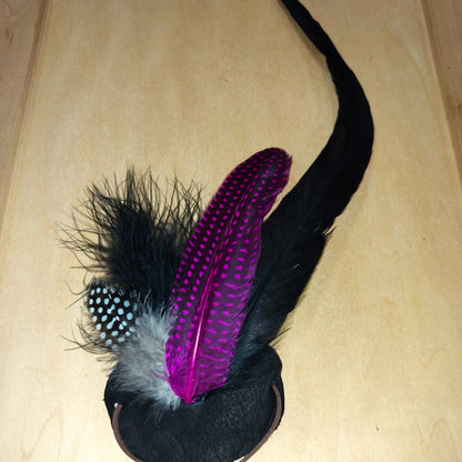 Boho Western Hat w/ Choice of Feather Hat Band-Brown 982d