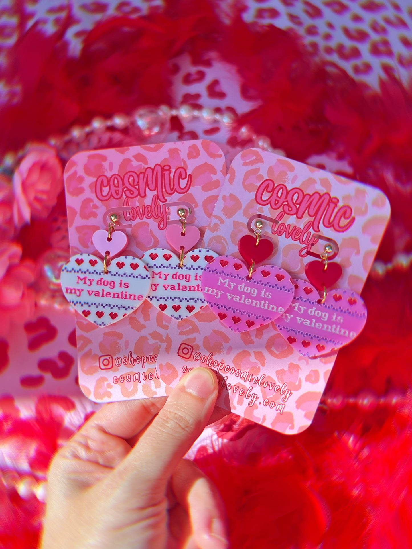 My Dog is My Valentine Earrings