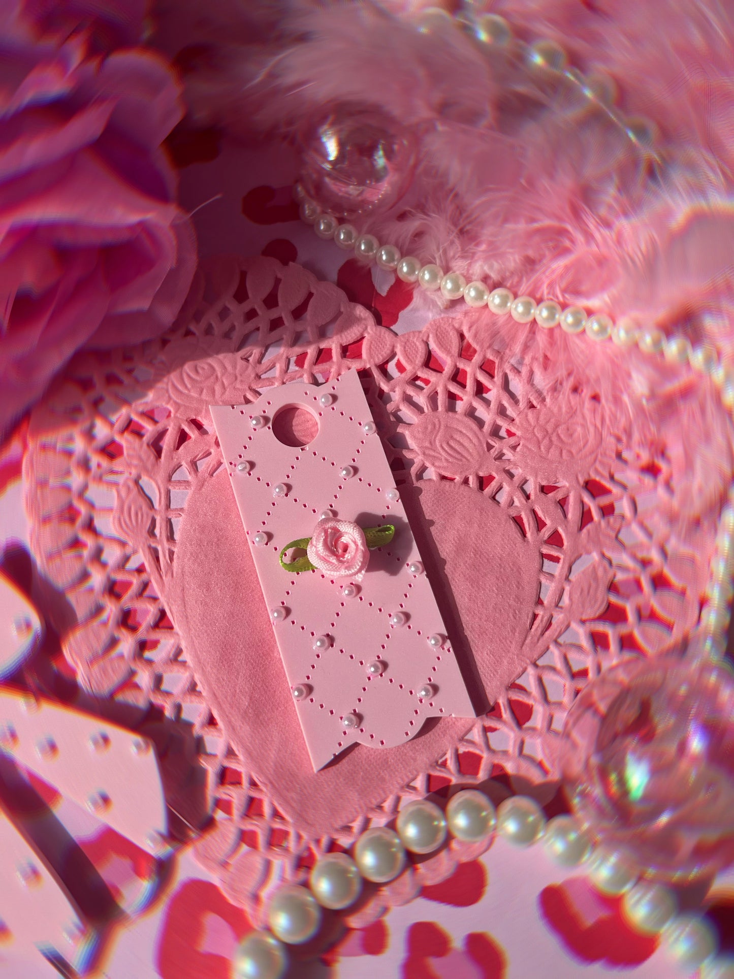 Coquette Quilted Pastel Pink Pearl H2.0 Cup Topper 40oz | 30oz | 20 oz