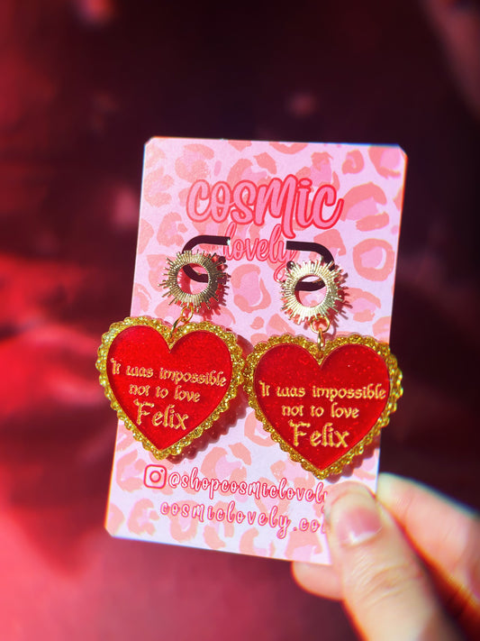 Impossible to not love Felix Heart Earrings