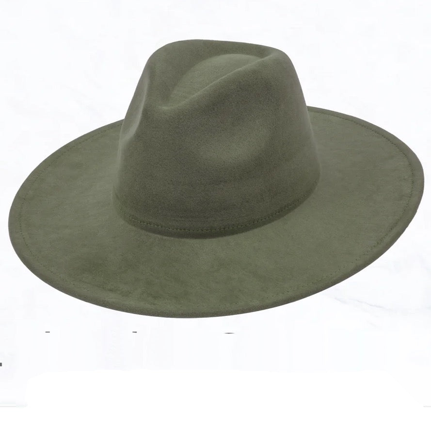 Tan Hide Western Leather Band w/ Choice of Boho Hat 985L