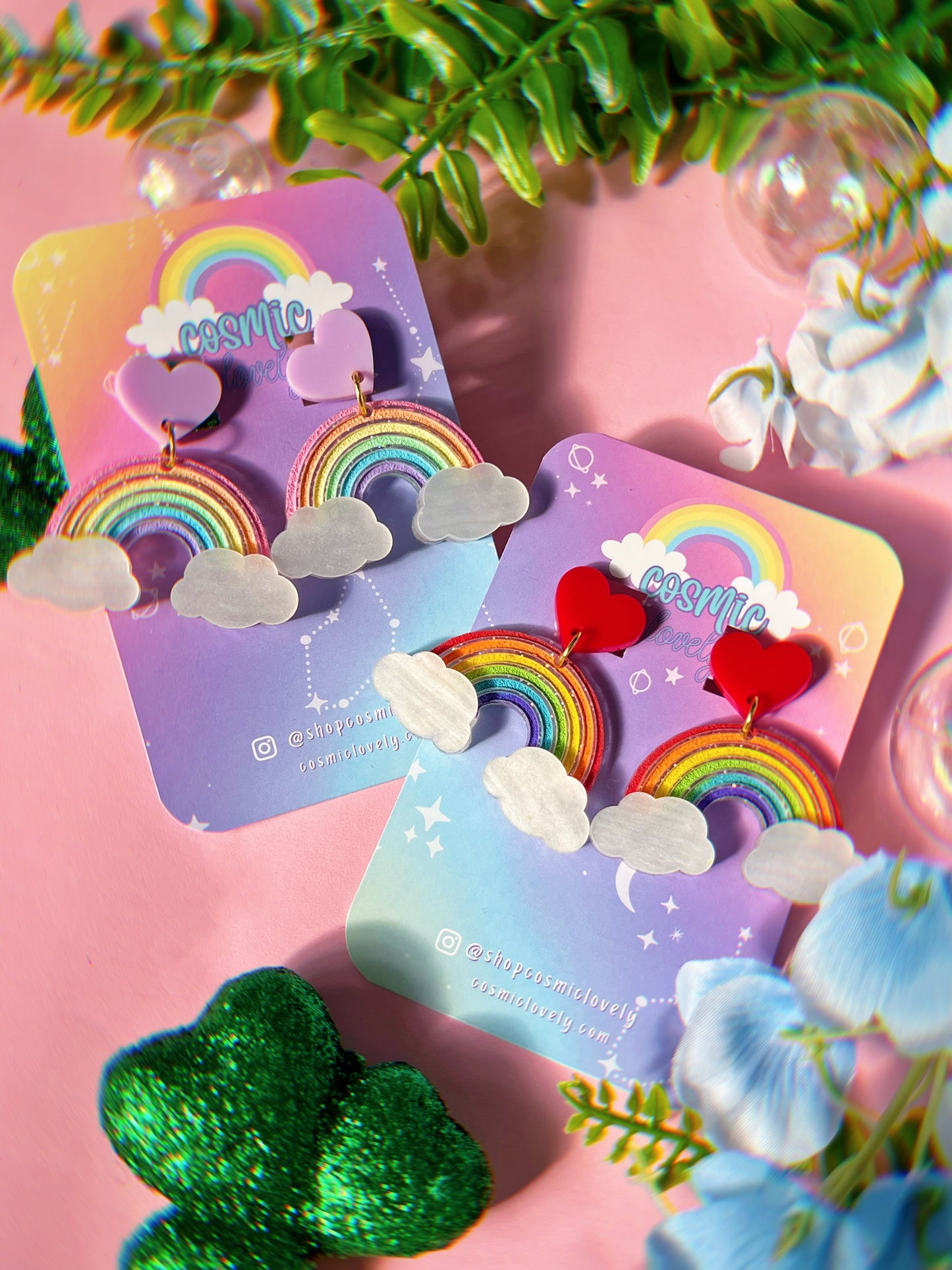 Bright In the Clouds Rainbow Earrings
