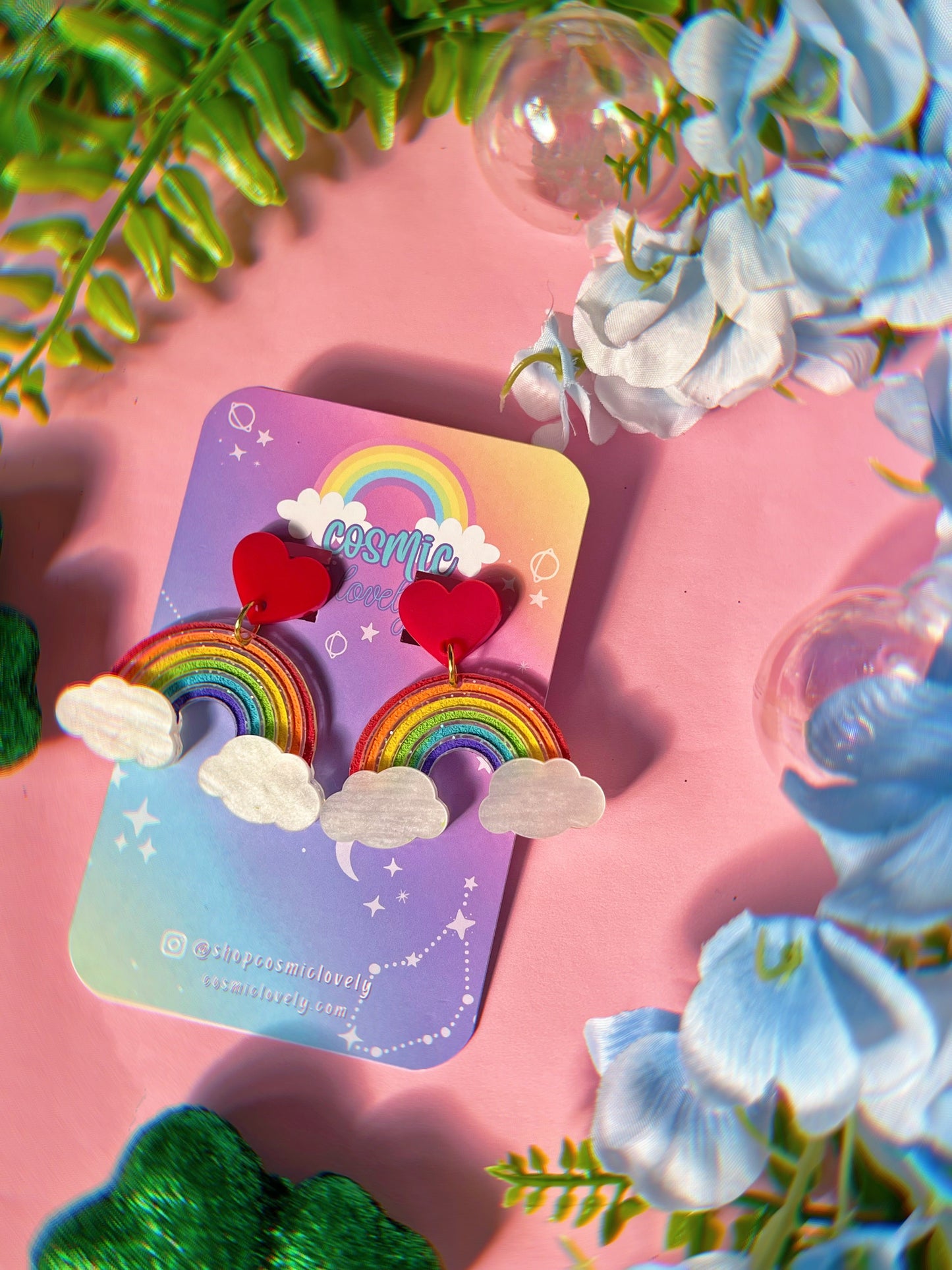 Bright In the Clouds Rainbow Earrings