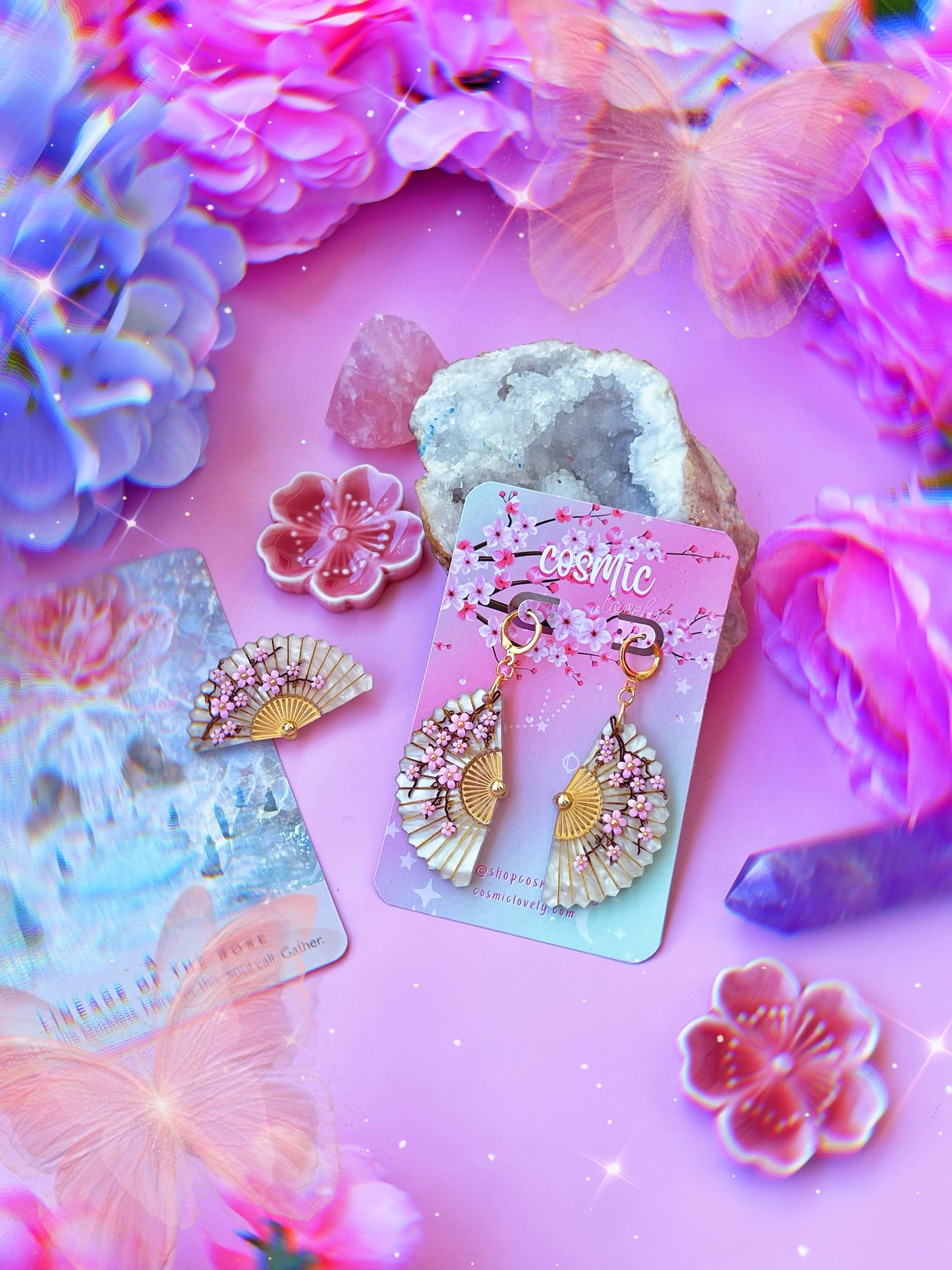 Folding Fan Earrings