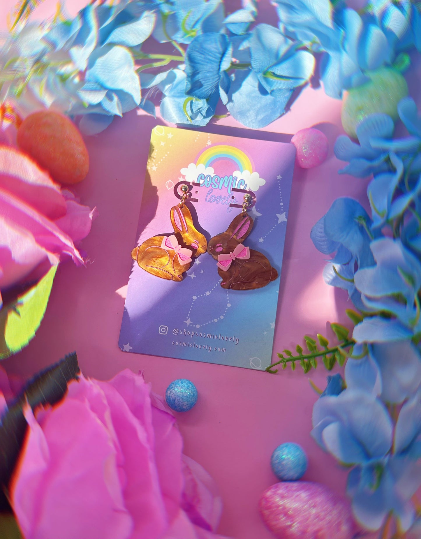 Chocolate Easter Bunny Earrings