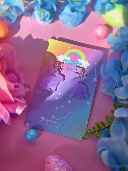 Pastel Easter Bunny Earrings