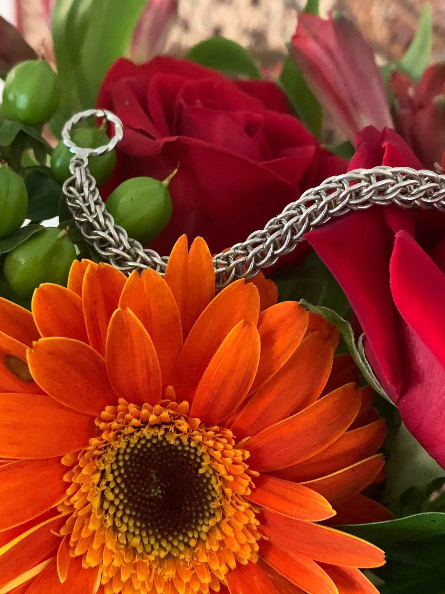 Foxtail Chainmaille Bracelet in Sterling Silver