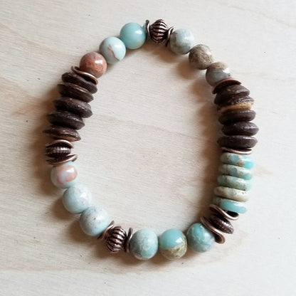 Aqua Terra and Wood Bracelet 239B