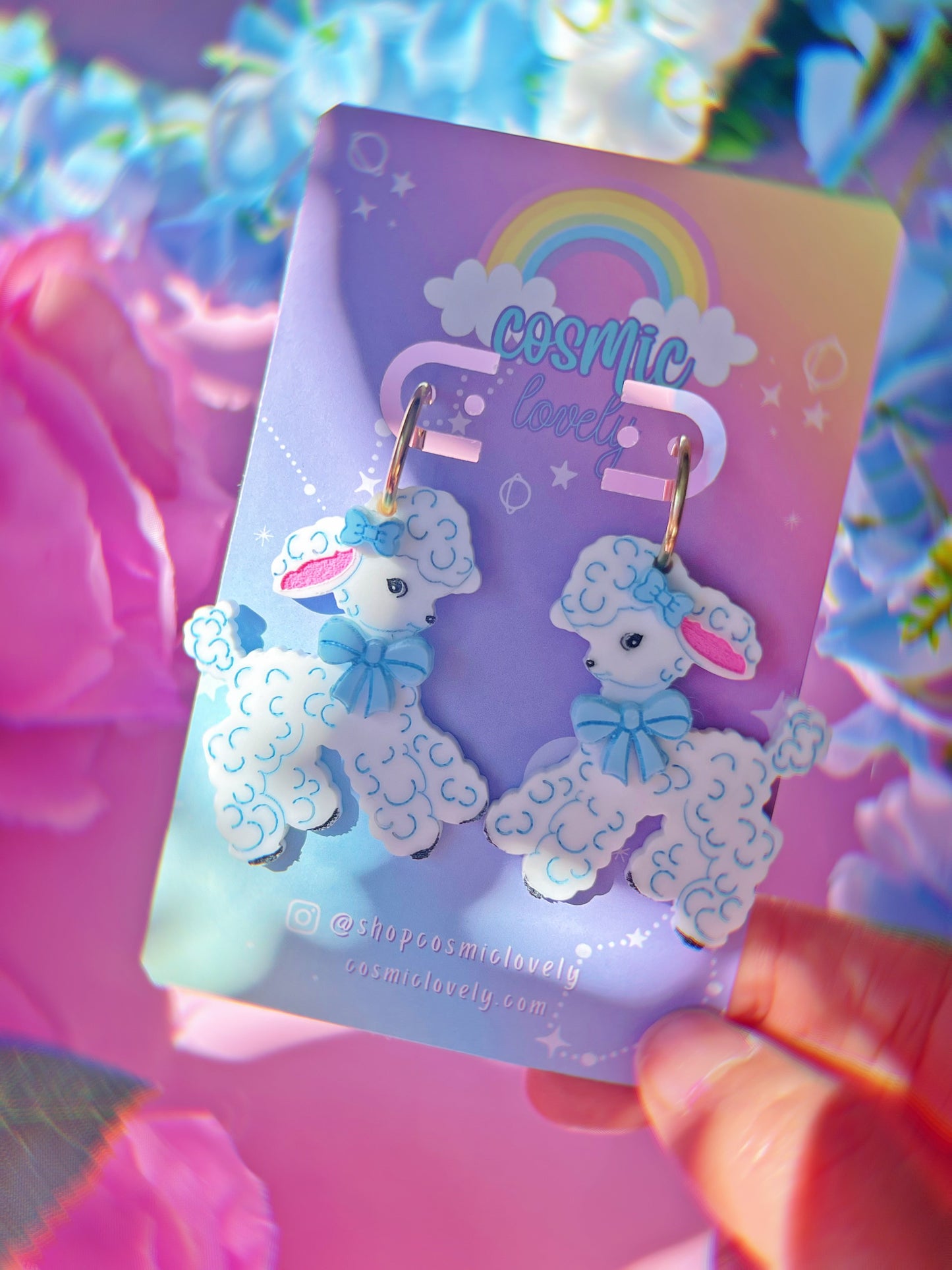Kitschy Cutie Lamb Earrings