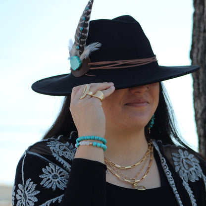 Gold Large Chain Link Layering Necklace 22" length 255o