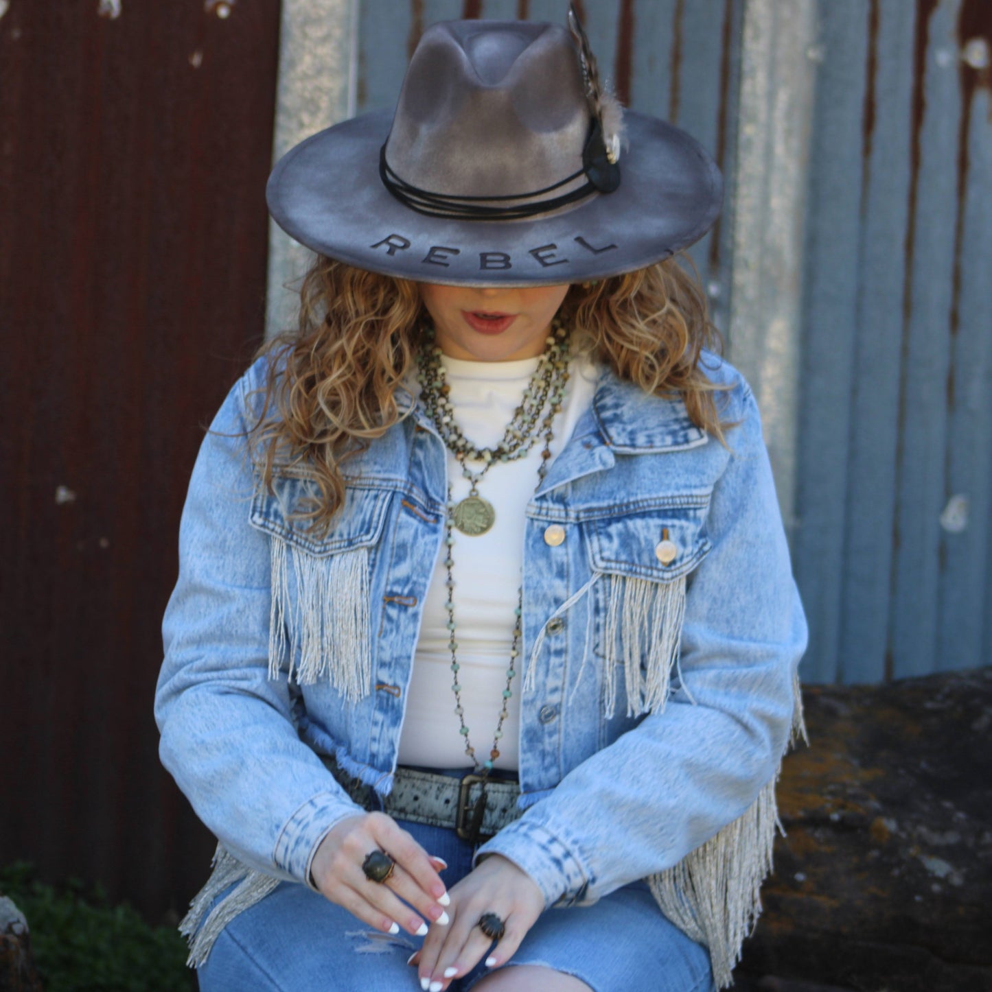 Amazonite Beaded Necklace with Antique Gold Feather 251x